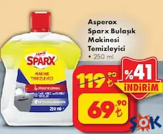 ASPEROX SPARX BULAŞIK MAKİNESİ TEMİZLEYİCİ 250 ML